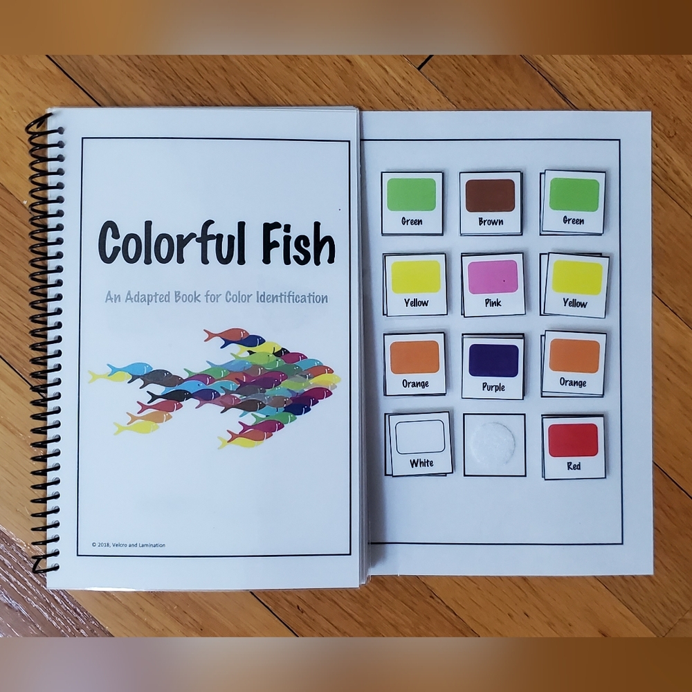 Adapted Colorful Fish Identification Book